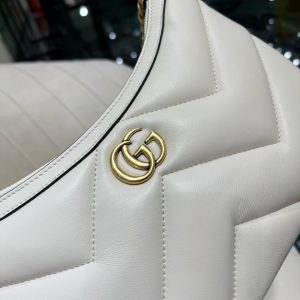 GG SMALL 26 MARMONT BAG IN WHITE CALFSKIN