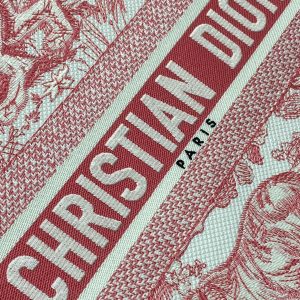 medium dioriviera book tote 36 red tiger embroidery canvas