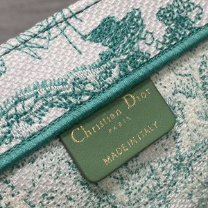 medium dioriviera book tote 36 aquamarina tiger embroidery canvas