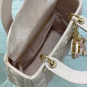 LADY MINI BAG 20 IN LIGHT PINK LAMBSKIN