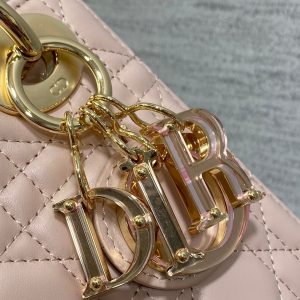 LADY MINI BAG 17 IN LIGHT PINK LAMBSKIN