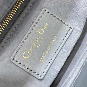 LADY MINI BAG 20 IN CERULEAN BLUE LAMBSKIN