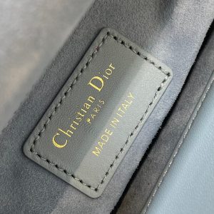 LADY MINI BAG 17 IN CERULEAN BLUE LAMBSKIN