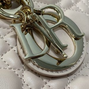 MEDIUM LADY D-JOY 26 POWDER PINK LAMBSKIN