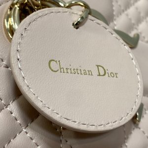 MEDIUM LADY D-JOY 26 POWDER PINK LAMBSKIN