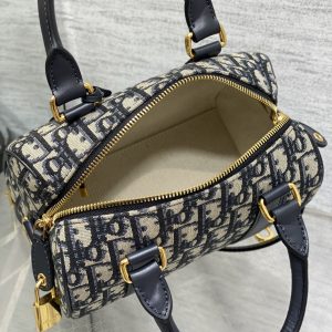GROOVE 20 BAG IN BLACK MIX BEIGE OBLIQUE MONOGRAM JACQUARD