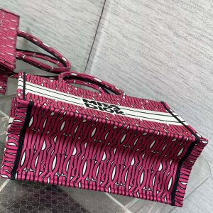 MISS TOTE 36 IN MAGENTA PURPLE CANVAS