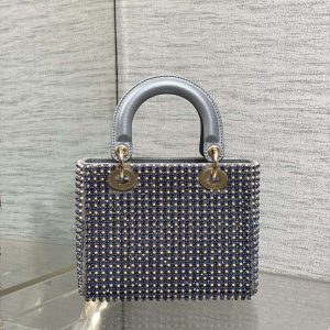 img_2b46f204_20240918_i1726637979_4452_2_jpg CD Medium Lady 24 Silver Metalic Lambskin Pearl