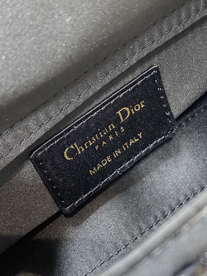 img_2b46f204_20240918_i1726638310_7483_8_jpg MINI LADY BAG 16 IN BLACK SATIN AND CALFSKIN WITH BEADED DESIGN