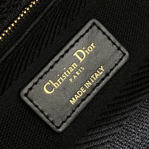 SMALL 24 LADY BAG IN BLACK CANVAS