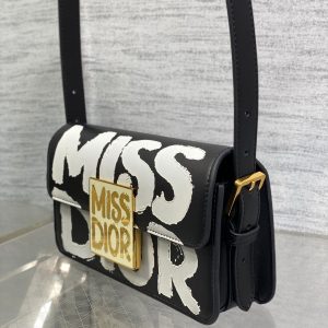 SMALL 22 FLAP BAG IN BLACK MIX WHITE LAMBSKIN WITH GOLD HARDWARE