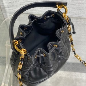 img_2b46f204_20240925_i1727255579_4591_6_jpg SMALL 18 JOLIE BUCKET BAG BLACK MACROCANNAGE LAMBSKIN