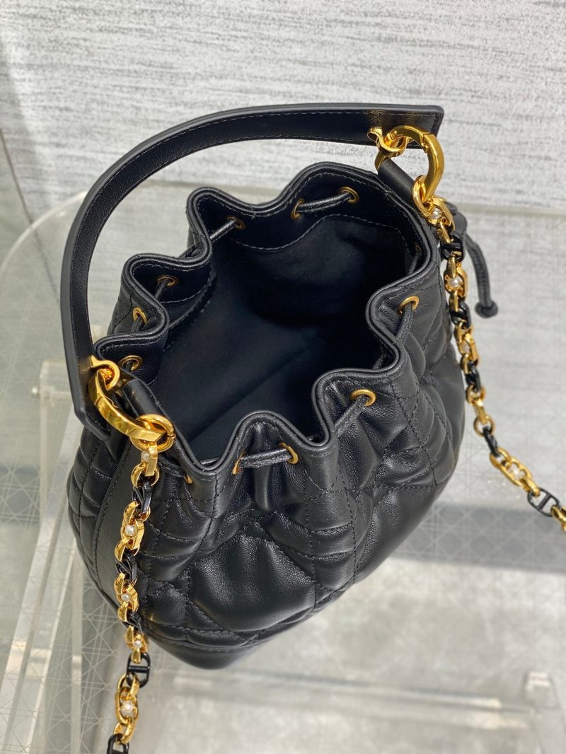img_2b46f204_20240925_i1727255579_4591_6_jpg SMALL 18 JOLIE BUCKET BAG BLACK MACROCANNAGE LAMBSKIN