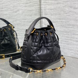 img_2b46f204_20240925_i1727255579_5951_7_jpg SMALL 18 JOLIE BUCKET BAG BLACK MACROCANNAGE LAMBSKIN