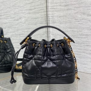 img_2b46f204_20240925_i1727255579_6455_8_jpg SMALL 18 JOLIE BUCKET BAG BLACK MACROCANNAGE LAMBSKIN