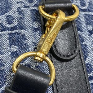 GROOVE 20 BAG IN DENIM BLUE OBLIQUE MONOGRAM JACQUARD