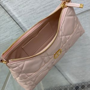 MISS CARO CIGALE MINI 18 BAG POWDER PINK MACROCANNAGE LAMBSKIN