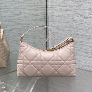 MISS CARO CIGALE MINI 18 BAG POWDER PINK MACROCANNAGE LAMBSKIN