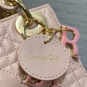 CD Lady 17cm Pink Lambskin Pink Charm