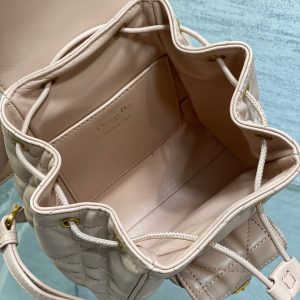 img_2b46f204_20241015_i1728965183_2237_5_jpg SMALL 20 CARO BACKPACK IN PEACH PINK MACROCANNAGE LAMBSKIN