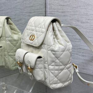 img_2b46f204_20241015_i1728965829_4302_4_jpg SMALL 23 CARO BACKPACK IN WHITE MACROCANNAGE LAMBSKIN
