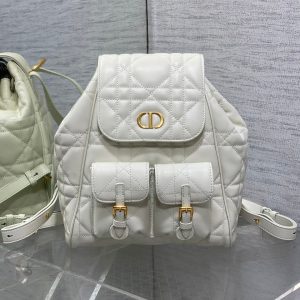 img_2b46f204_20241015_i1728965830_6275_5_jpg SMALL 23 CARO BACKPACK IN WHITE MACROCANNAGE LAMBSKIN