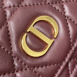 SMALL 20 CARO BACKPACK IN PLUM PURPLE MACROCANNAGE LAMBSKIN