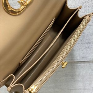 MISS CARO MINI 17 BAG IN CAMEL BEIGE MACROCANNAGE LAMBSKIN