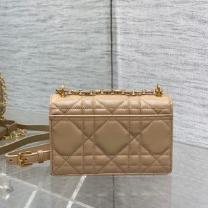 MISS CARO MINI 17 BAG IN CAMEL BEIGE MACROCANNAGE LAMBSKIN