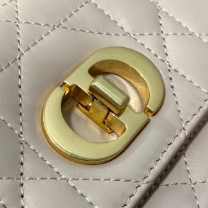 MISS CARO MINI 17 BAG IN POWDER BEIGE MACROCANNAGE LAMBSKIN