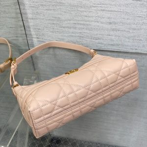 MISS CARO CIGALE MINI 24 BAG IN POWDER PINK MACROCANNAGE LAMBSKIN