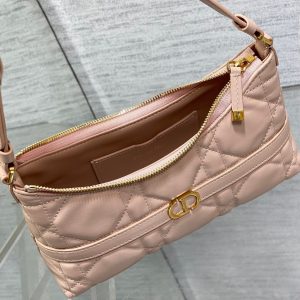MISS CARO CIGALE MINI 24 BAG IN POWDER PINK MACROCANNAGE LAMBSKIN