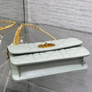 MONTAIGNE AVENUE MINI 19 BAG IN PISTACHIO GREEN CALFSKIN WITH GOLD HARDWARE