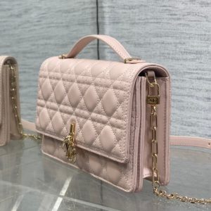 MINI BAG 24 IN LIGHT PINK PATENT CANNAGE CALFSKIN
