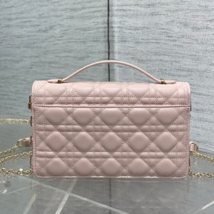 MINI BAG 24 IN LIGHT PINK PATENT CANNAGE CALFSKIN