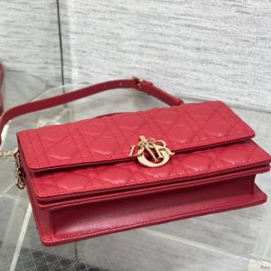 MINI BAG 24 IN RUBBY RED PATENT CANNAGE CALFSKIN