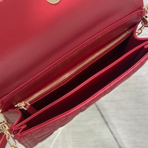 MINI BAG 24 IN RUBBY RED PATENT CANNAGE CALFSKIN