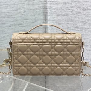MINI BAG 24 IN CAMEL BEIGE PATENT CANNAGE CALFSKIN