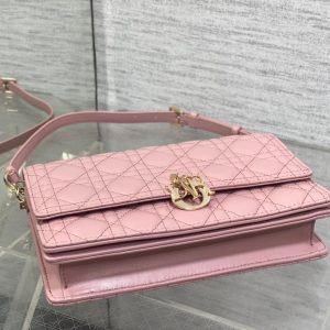 MINI BAG 24 IN ROSE PINK PATENT CANNAGE CALFSKIN