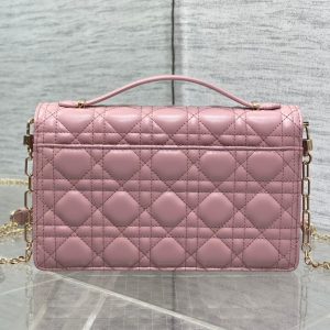 MINI BAG 24 IN ROSE PINK PATENT CANNAGE CALFSKIN