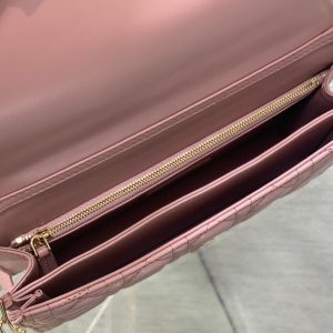 MINI BAG 24 IN ROSE PINK PATENT CANNAGE CALFSKIN