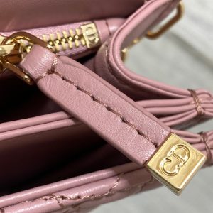 MINI BAG 24 IN ROSE PINK PATENT CANNAGE CALFSKIN