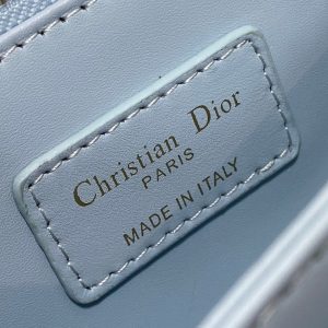 MINI BAG 24 IN LIGHT BLUE PATENT CANNAGE CALFSKIN