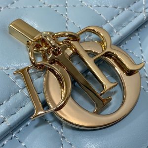 MINI BAG 24 IN LIGHT BLUE PATENT CANNAGE CALFSKIN