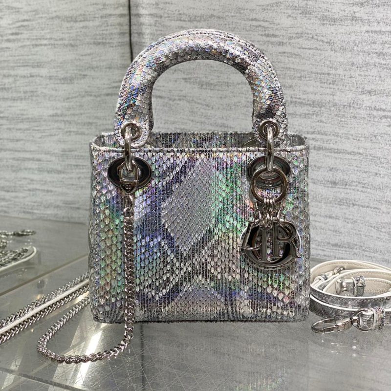 img_2b46f204_20241028_i1730103777_1841_2_jpg MINI 17 LADY BAG IN SILVER SNAKESKIN PATTERN LAMBSKIN