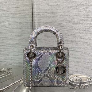 img_2b46f204_20241028_i1730103777_5542_0_jpg MINI 17 LADY BAG IN SILVER SNAKESKIN PATTERN LAMBSKIN