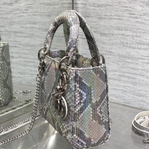 img_2b46f204_20241028_i1730103777_9432_5_jpg MINI 17 LADY BAG IN SILVER SNAKESKIN PATTERN LAMBSKIN