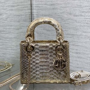 img_2b46f204_20241028_i1730104030_620_2_jpg MINI 17 LADY BAG IN LIGHT GOLD SNAKESKIN PATTERN LAMBSKIN