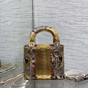 img_2b46f204_20241028_i1730104518_1946_0_jpg MINI 17 LADY BAG IN GOLDEN SNAKESKIN PATTERN LAMBSKIN