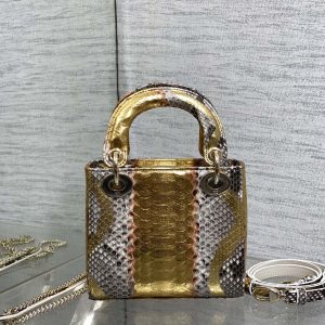 img_2b46f204_20241028_i1730104518_2376_4_jpg MINI 17 LADY BAG IN GOLDEN SNAKESKIN PATTERN LAMBSKIN